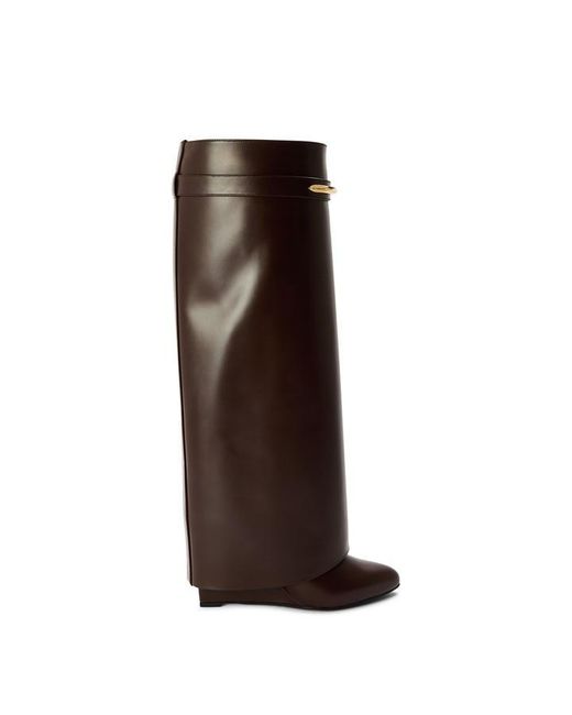 Givenchy Brown Shark Boot Knee High Boots
