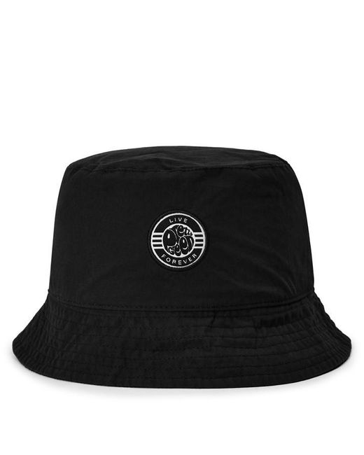 Pretty Green Black Bucket Hats for men