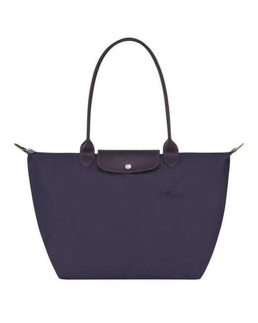 Longchamp Purple Le Pliage Shoulder Tote Bag