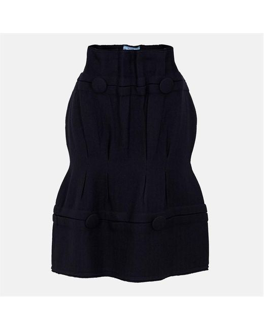 Prada Blue Midi Skirt