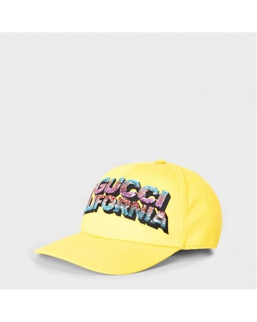 Gucci Yellow Adjustable Baseball Cap