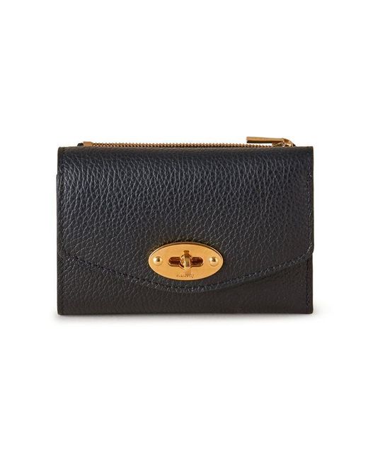 Mulberry Black Darley Folded Multi-card Wallet