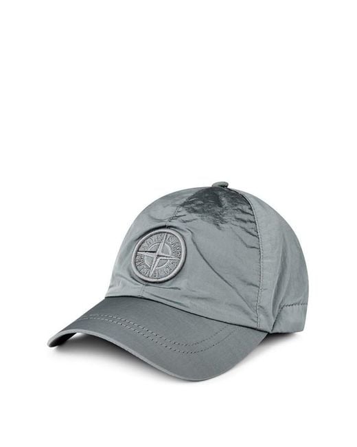 Stone Island Gray Camo Collection Hat for men