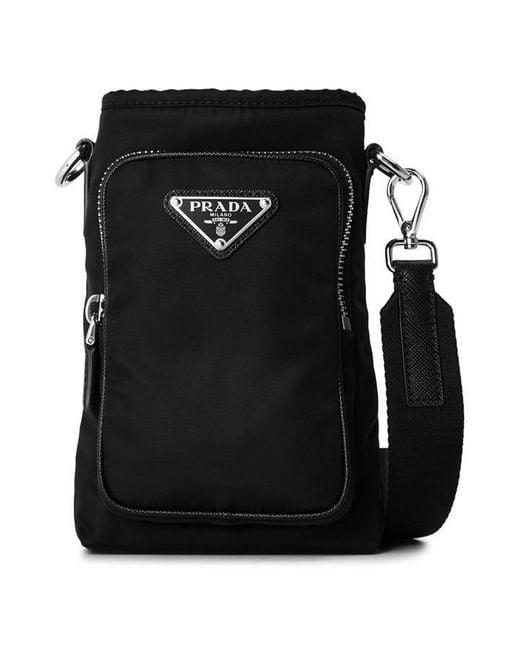 Prada Black Phone Cross for men