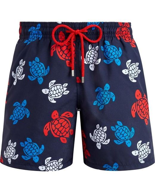 Vilebrequin Blue Swim Shorts Ronde Des Tortues Multicolores for men