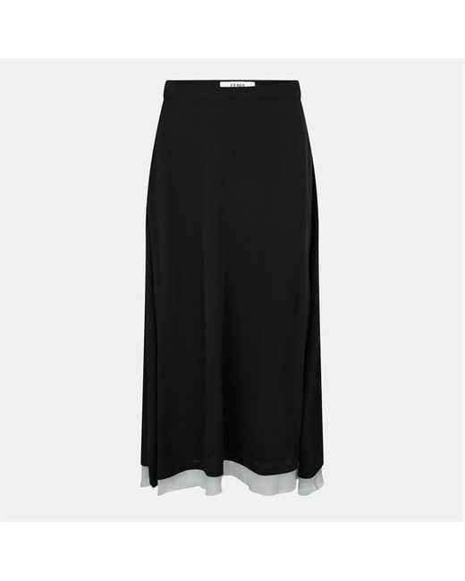 Fendi Black Wrap Skirt