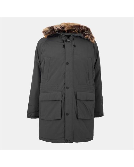 Barbour Gray Gustnado Weather-Resistant Parka for men