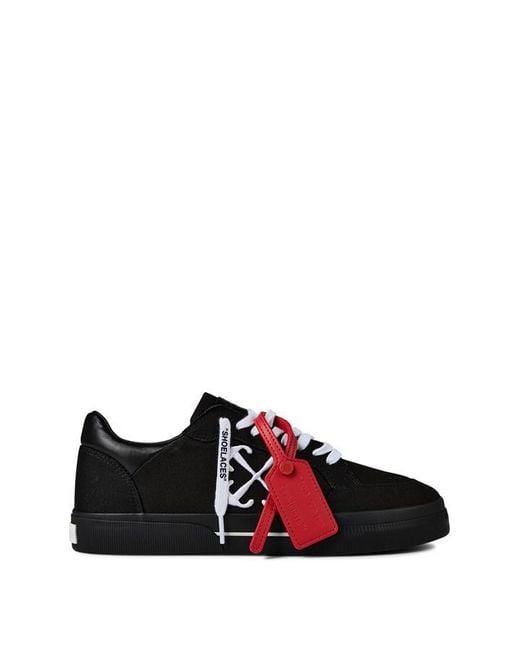 Off-White c/o Virgil Abloh New Low Vulcanized Trainers in Black for Men |  Lyst UK