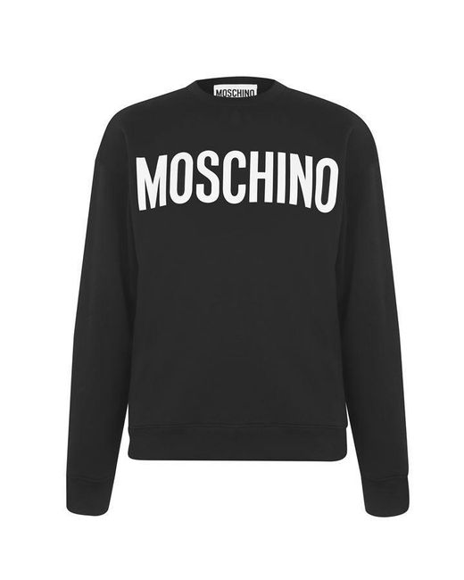 Moschino Black Logo Sweatshirt for men