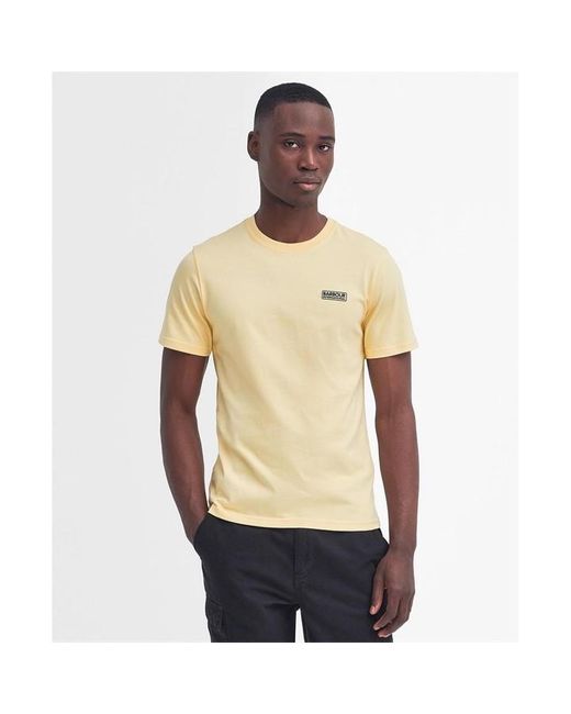 Barbour Yellow Small Logo T-shirt for men