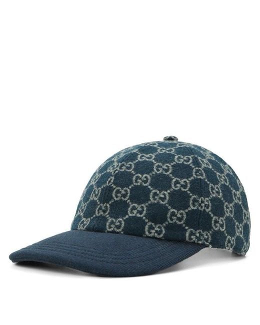 Gucci Blue Gg Baseball Cap for men