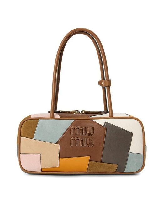 Miu Miu Brown Top Handle Bag