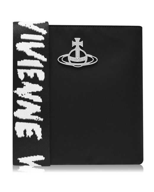 Vivienne Westwood Black Logo Nylon Tape Crossbody Bag for men