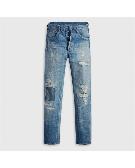 Levi's Blue Levi's 1955 Distressed Mid Rise Straight Leg Jeans for men