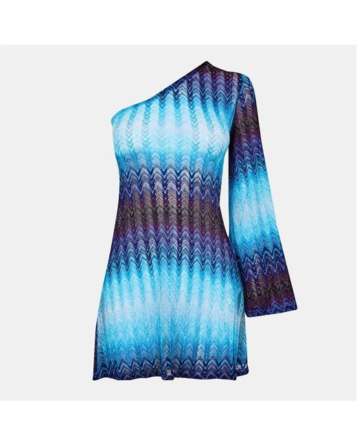 Missoni Blue Knit Maxi Dress