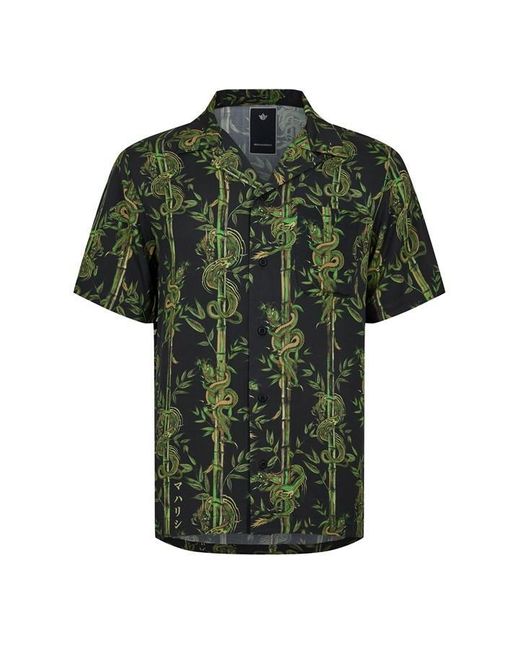 Maharishi Green Maha Bamboo Ss Shirt Sn42 for men