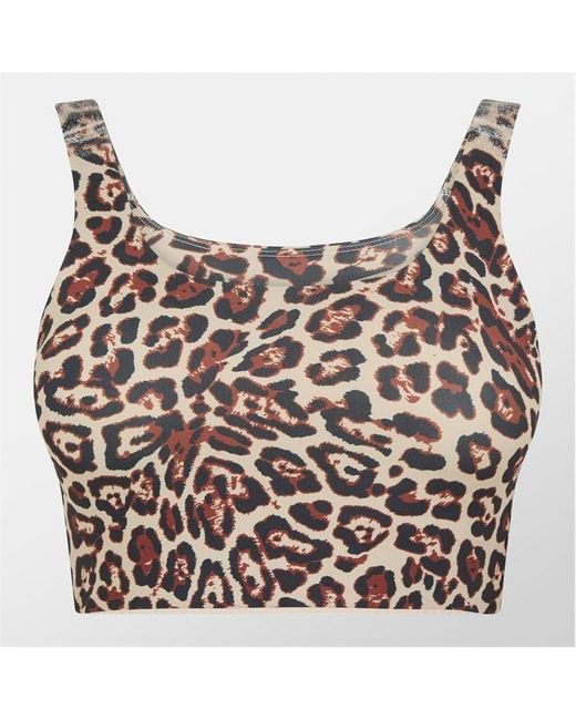Goldbergh Gray Althea Metallic Medium Impact Sports Bra