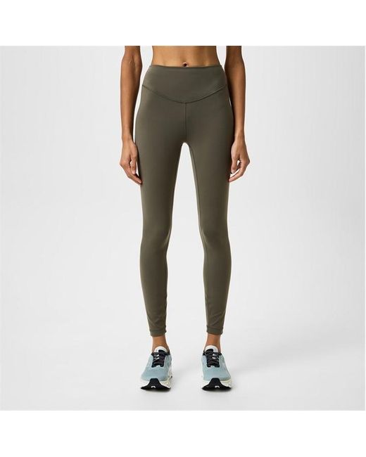lululemon athletica Green Nylon Wunder Train Performance Tights