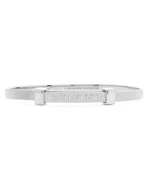 Balenciaga White Force Striped Bracelet