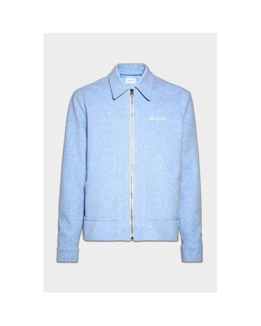 FAMILY FIRST Blue Overshirt for men
