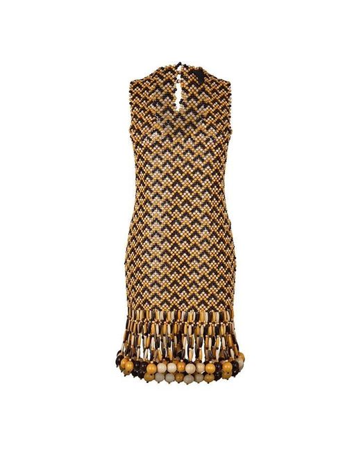 Bottega Veneta Natural Mini Dress