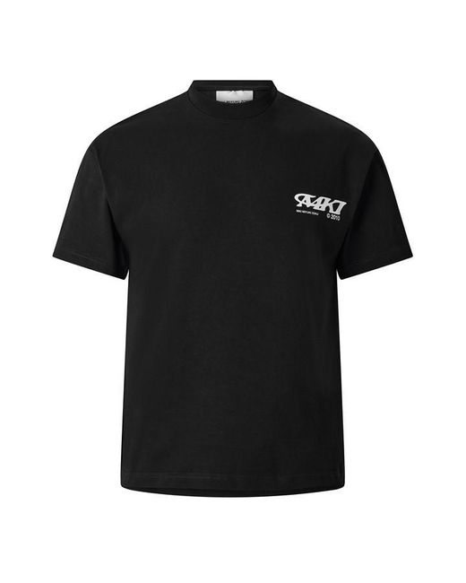MKI Miyuki-Zoku Black Stack Oversized Fit T-Shirt for men