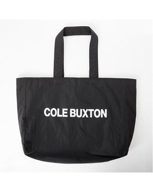 Cole Buxton Black Cole Crinkle Bag for men