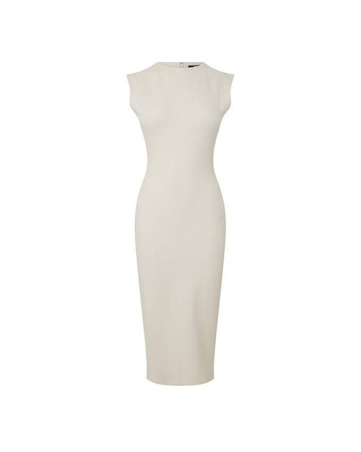 Jacquemus White La Robe Alba Midi A Line Dress