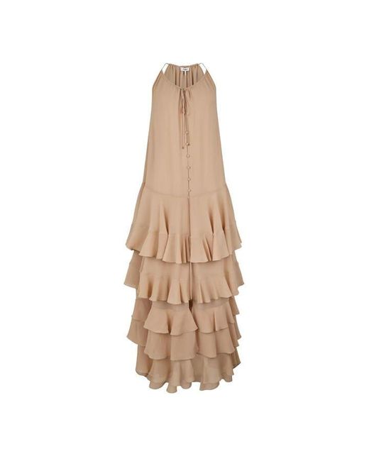 Chloé Natural Tiered Maxi Dress