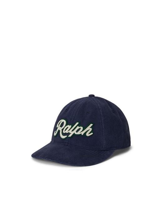 Polo Ralph Lauren Blue Felt Patch Baseball Cap