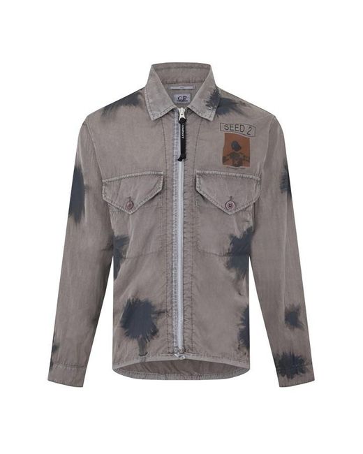 C P Company Gray Overshirt for men
