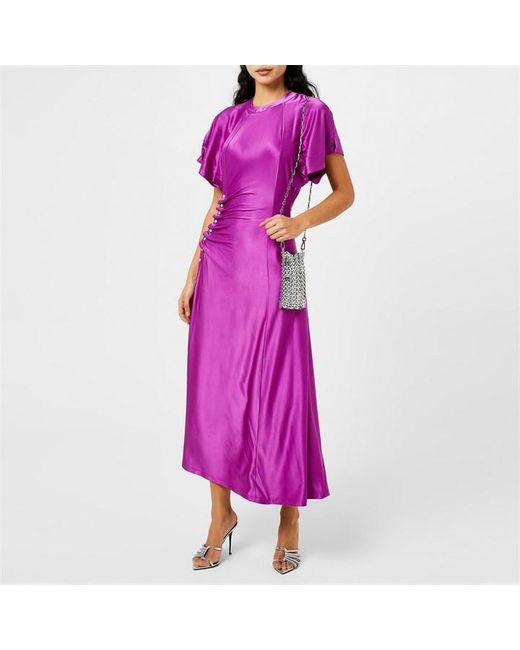 Rabanne Purple Midaxi Dress