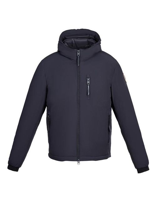 ARCTIC ARMY Blue Lightweight Hooded Puffer Jacket for men