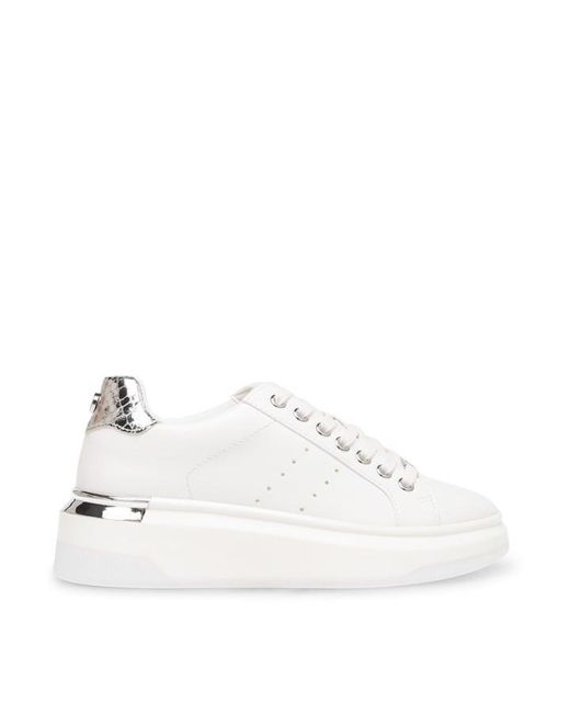 Steve Madden White Glacial Chunky Trainers