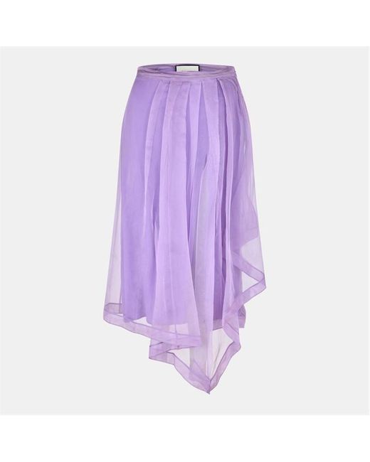 Gucci Purple Geometric Floor-Length Maxi Skirt