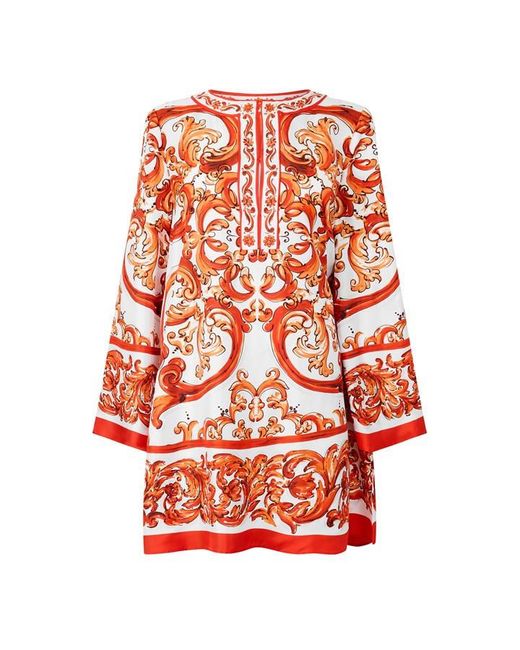 Dolce & Gabbana Red Dg Khaftan Ld63