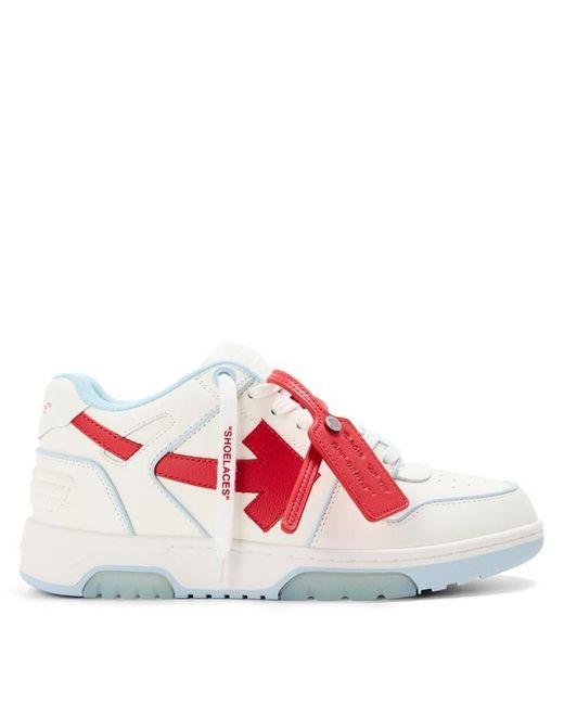 Off-White c/o Virgil Abloh Red Outofoffice Low-Top Trainers for men
