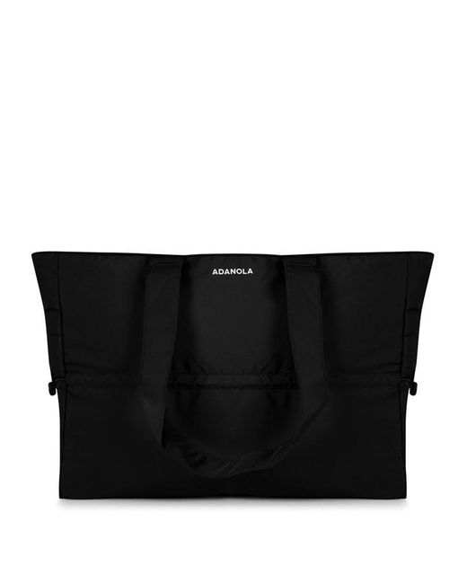 ADANOLA Black Puffer Tote Bag