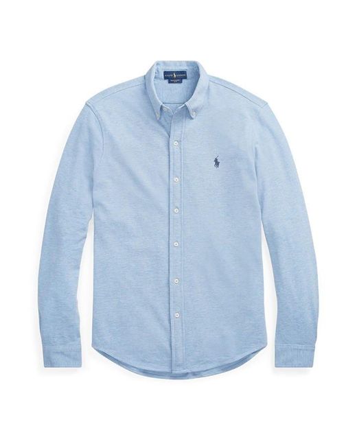 Polo Ralph Lauren White Pique Logo Shirt for men