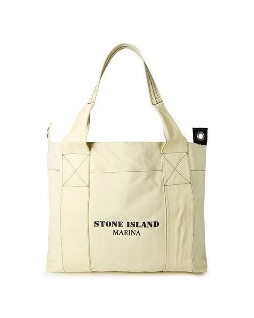 Stone Island Metallic Stone Logo Bag for men