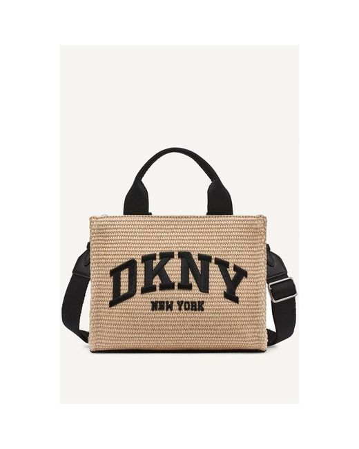 DKNY Metallic Straw Bag