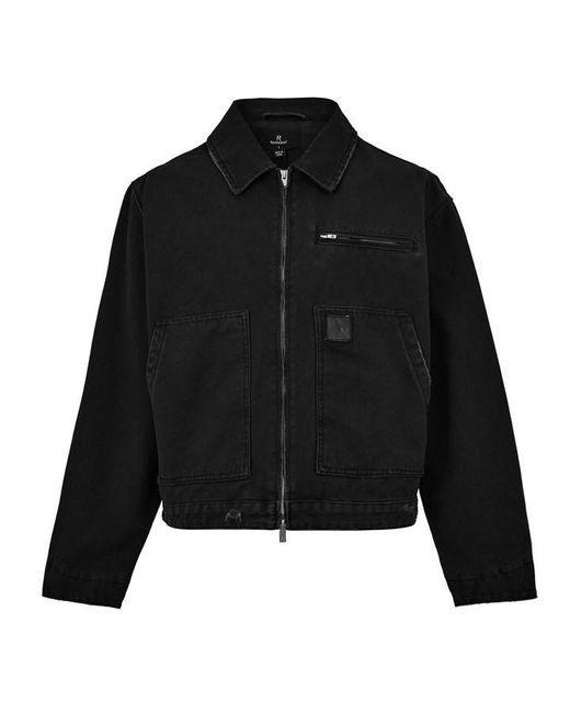 Represent Black Heaton Workwear Jacket for men