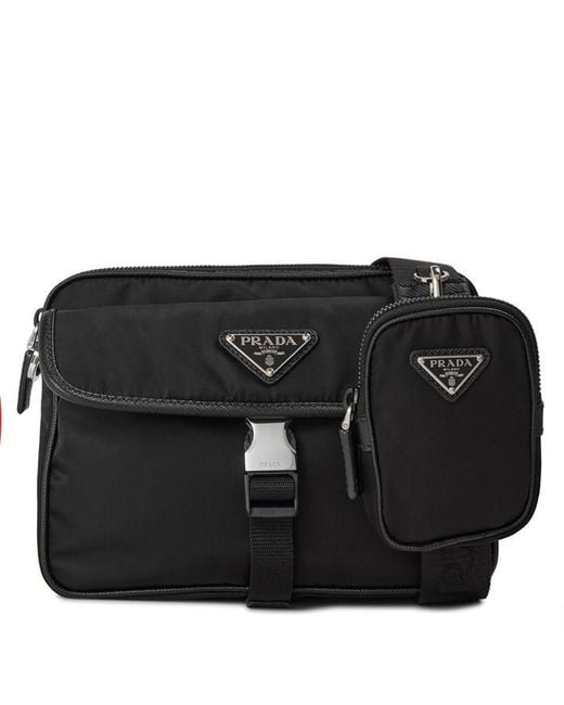Prada Black Rectangle Cros for men