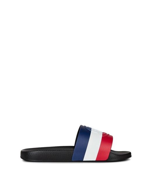 Moncler Blue Basile Sliders for men