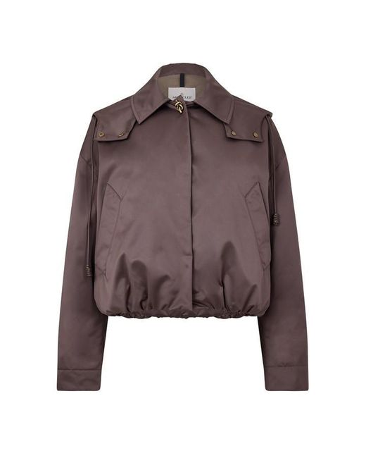 Moncler Brown Chevreuil Jk Ld64