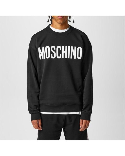 Moschino Black Logo Sweatshirt for men
