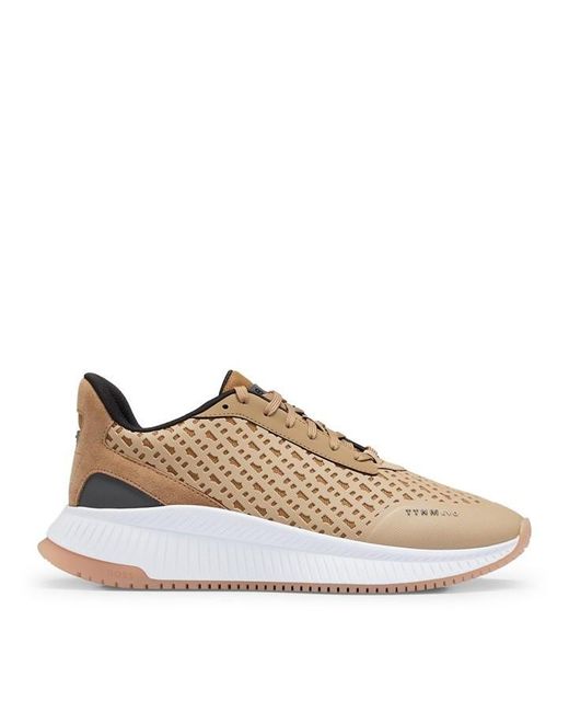 Boss Brown Ttnm Evo Runn Sneakers for men