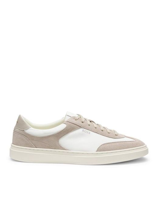 Boss White Low-Top Trainers for men