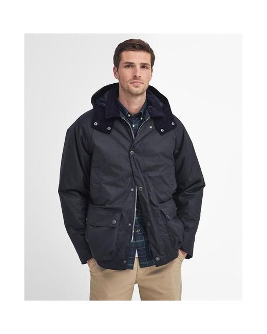 Barbour Blue Modern Beaufort Waxed Jacket for men
