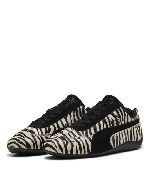 PUMA Black Speedcat Og Suede Low-Top Trainers